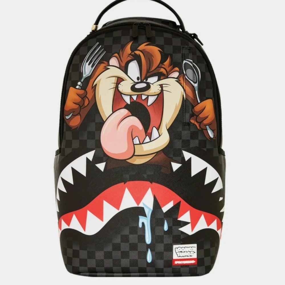 Sprayground Looney Tunes Taz Dinnee Time Shark Backpack Limited Edition
